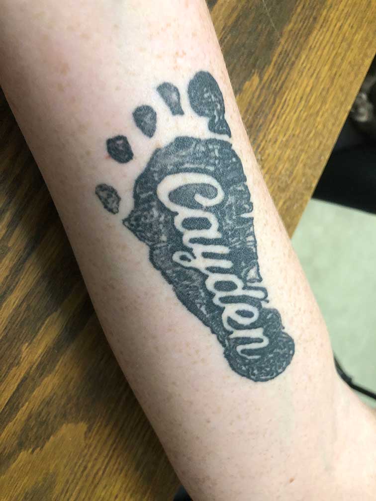 Miranda's Cayden tatoo